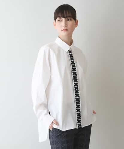 RSBJT35450 TRUNK HIROKO KOSHINO 【洗濯機で洗える】HKロゴシルエットシャツ