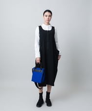 RSBLB12430 TRUNK HIROKO KOSHINO(ヒロココシノ) カットソージョイントバンドカラーシャツ /洗える ホワイト
