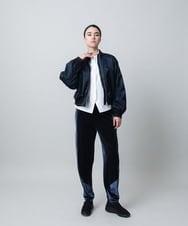 RSBLB12430 TRUNK HIROKO KOSHINO(ヒロココシノ) カットソージョイントバンドカラーシャツ /洗える ホワイト