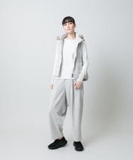 RSDAE08540 TRUNK HIROKO KOSHINO(ヒロココシノ) コーデュロイパテッドベスト /洗える ベージュ