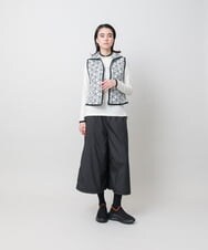 RSDAH11560 TRUNK HIROKO KOSHINO(ヒロココシノ) スノーフレークプリントコンパクトベスト/洗える アイボリー