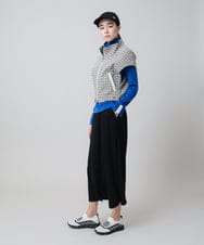 RSDEB14590 TRUNK HIROKO KOSHINO(ヒロココシノ) TRロゴ風通ジャカードベスト /洗える ベージュ