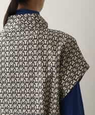 RSDEB14590 TRUNK HIROKO KOSHINO(ヒロココシノ) TRロゴ風通ジャカードベスト /洗える ベージュ