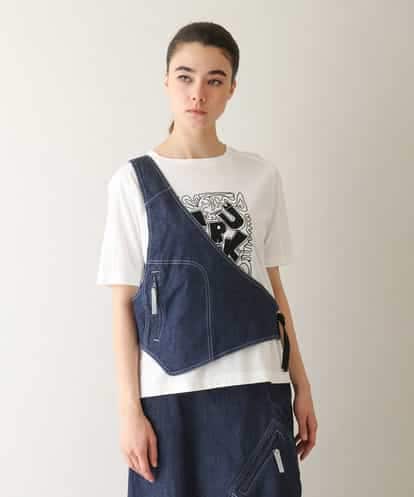 RSDGB01390 TRUNK HIROKO KOSHINO ストレッチデニムワンショルダーベスト/洗える
