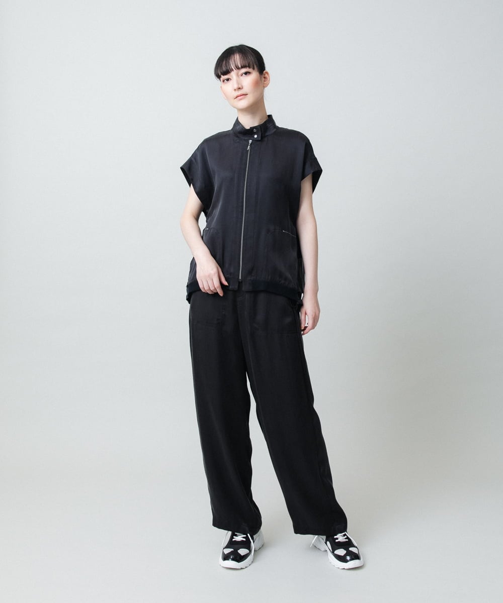 RSDGD09470 TRUNK HIROKO KOSHINO(ヒロココシノ) 【先行予約】バックフレアジョイントデザインベスト ダークグレー