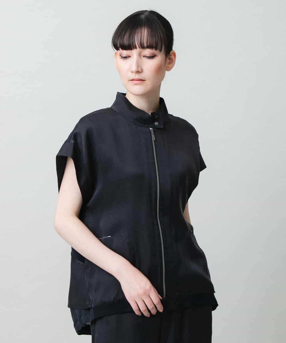 RSDGD09470 TRUNK HIROKO KOSHINO(ヒロココシノ) 【先行予約】バックフレアジョイントデザインベスト ダークグレー