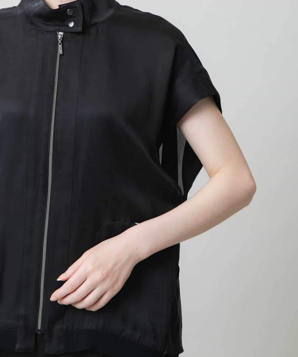 RSDGD09470 TRUNK HIROKO KOSHINO(ヒロココシノ) 【先行予約】バックフレアジョイントデザインベスト ダークグレー