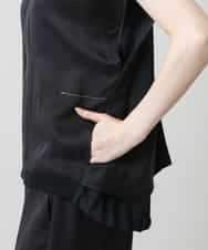 RSDGD09470 TRUNK HIROKO KOSHINO(ヒロココシノ) 【先行予約】バックフレアジョイントデザインベスト ダークグレー