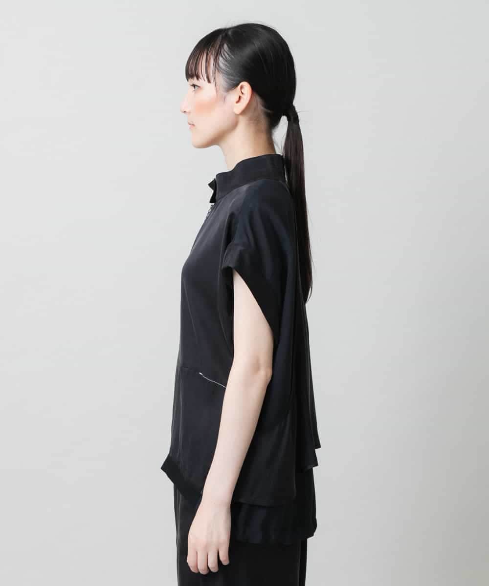 RSDGD09470 TRUNK HIROKO KOSHINO(ヒロココシノ) 【先行予約】バックフレアジョイントデザインベスト ダークグレー