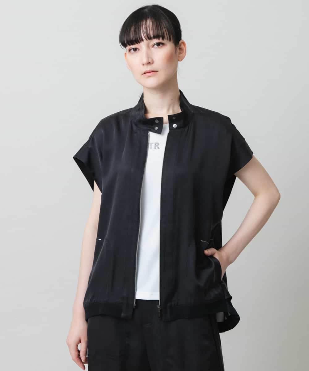 RSDGD09470 TRUNK HIROKO KOSHINO(ヒロココシノ) 【先行予約】バックフレアジョイントデザインベスト ダークグレー