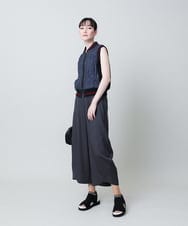 RSDJB03630 TRUNK HIROKO KOSHINO(ヒロココシノ) ワッシャーデニムダンボールジョイントベスト /洗える ネイビー