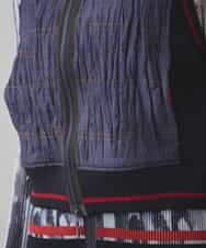 美品 HIROKO KOSHINO 【日本製】ジョイントベスト ワッシャーデニムダンボールジョイントベスト /洗える(ベスト