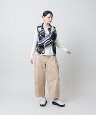 RSDJE05530 TRUNK HIROKO KOSHINO(ヒロココシノ) スプレーリーフデザインベスト ブラック