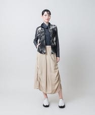RSDJE05530 TRUNK HIROKO KOSHINO(ヒロココシノ) スプレーリーフデザインベスト ブラック