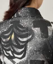 RSDJE05530 TRUNK HIROKO KOSHINO(ヒロココシノ) スプレーリーフデザインベスト ブラック