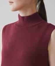 RSEAC31590 TRUNK HIROKO KOSHINO(ヒロココシノ) 【ゴルフウエア】キルティングタフタノースリーブワンピース レッド