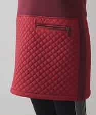 RSEAC31590 TRUNK HIROKO KOSHINO(ヒロココシノ) 【ゴルフウエア】キルティングタフタノースリーブワンピース レッド