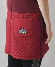 RSEAC31590 TRUNK HIROKO KOSHINO(ヒロココシノ) 【ゴルフウエア】キルティングタフタノースリーブワンピース レッド