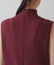 RSEAC31590 TRUNK HIROKO KOSHINO(ヒロココシノ) 【ゴルフウエア】キルティングタフタノースリーブワンピース レッド