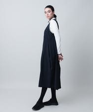 RSEAD02630 TRUNK HIROKO KOSHINO(ヒロココシノ) 【先行予約】立体フレアジャンパードレス/洗える ブラック