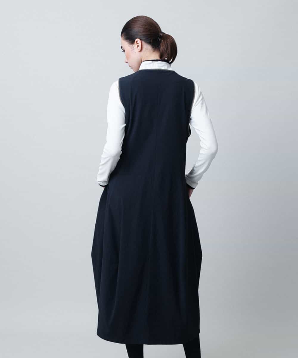 RSEAD02630 TRUNK HIROKO KOSHINO(ヒロココシノ) 【先行予約】立体フレアジャンパードレス/洗える ブラック