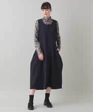 RSEAD02630 TRUNK HIROKO KOSHINO(ヒロココシノ) 立体フレアジャンパースカート/洗える ブラック