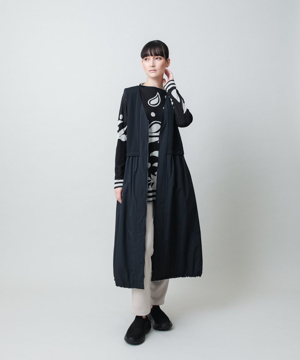 RSEAE06560 TRUNK HIROKO KOSHINO(ヒロココシノ) 薄綿ウォームジャンパースカート/洗える パープル