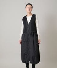 RSEAE06560 TRUNK HIROKO KOSHINO(ヒロココシノ) 薄綿ウォームジャンパースカート/洗える パープル