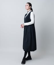 RSEAE06560 TRUNK HIROKO KOSHINO(ヒロココシノ) 【先行予約】薄綿ウォームジャンパードレス/洗える ブラック