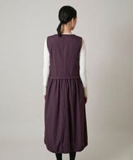 RSEAE06560 TRUNK HIROKO KOSHINO(ヒロココシノ) 薄綿ウォームジャンパースカート/洗える パープル