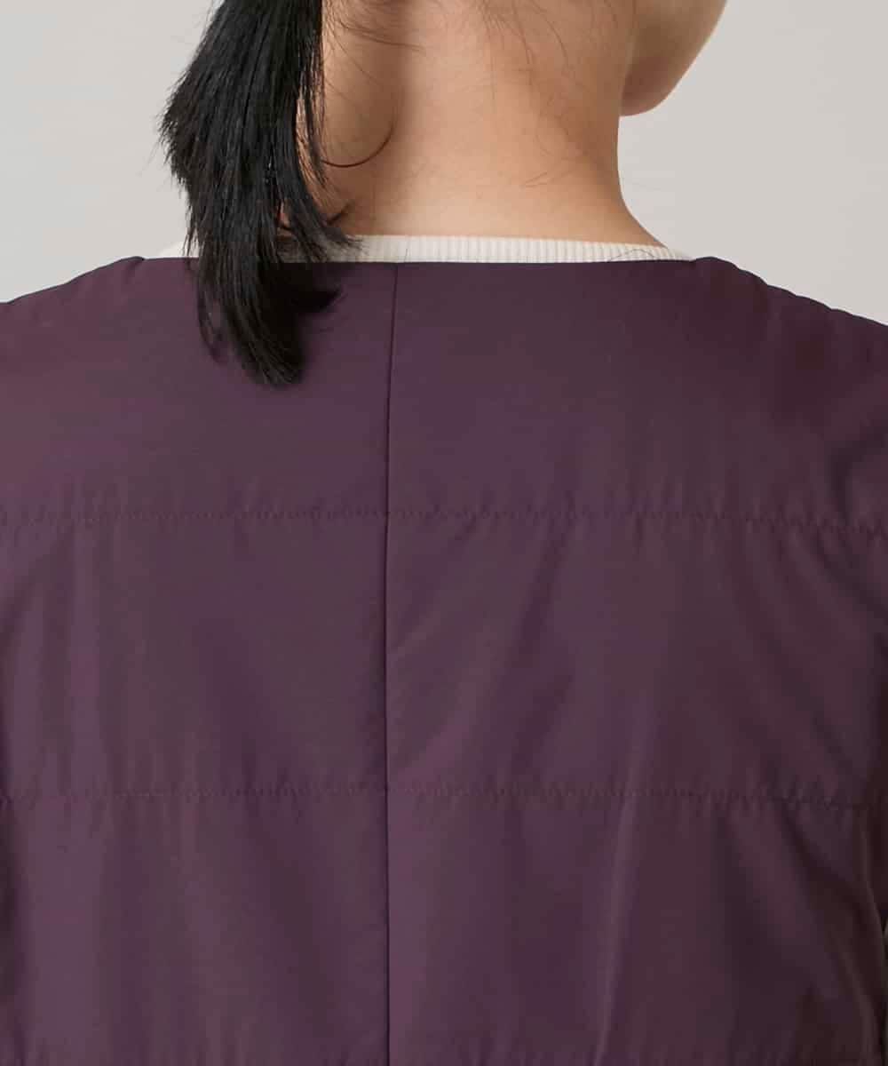 RSEAE06560 TRUNK HIROKO KOSHINO(ヒロココシノ) 薄綿ウォームジャンパースカート/洗える パープル