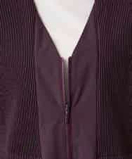 RSEAE06560 TRUNK HIROKO KOSHINO(ヒロココシノ) 薄綿ウォームジャンパースカート/洗える パープル