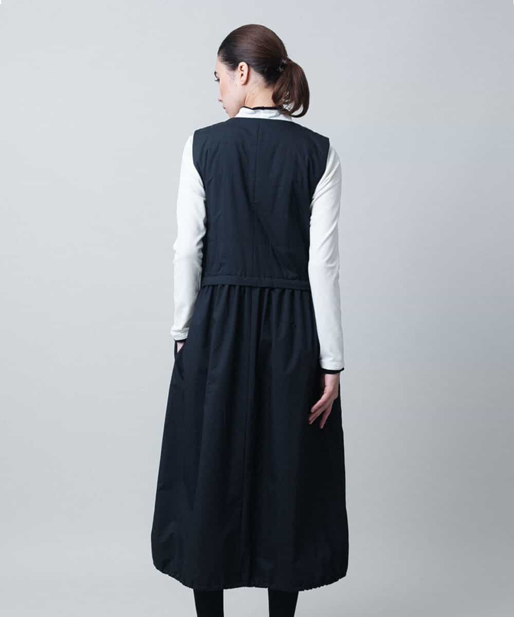 RSEAE06560 TRUNK HIROKO KOSHINO(ヒロココシノ) 【先行予約】薄綿ウォームジャンパードレス/洗える ブラック