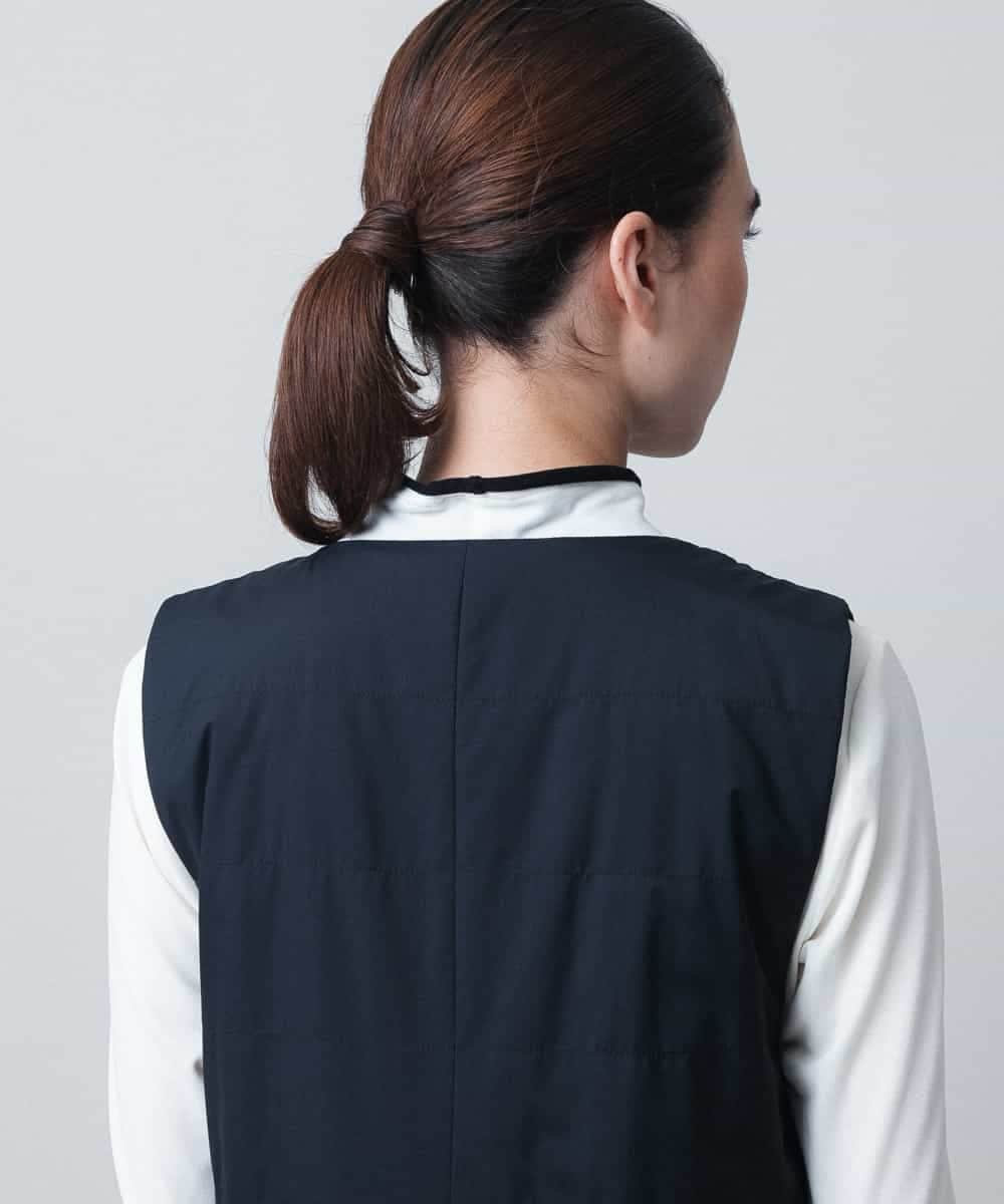 RSEAE06560 TRUNK HIROKO KOSHINO(ヒロココシノ) 【先行予約】薄綿ウォームジャンパードレス/洗える ブラック