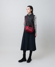 RSEAG04570 TRUNK HIROKO KOSHINO(ヒロココシノ) トリコットジャージードッキングジャンパースカート/洗える ブラック
