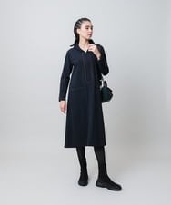 トリコットハーフジップAラインワンピース/洗える(ワンピース) | TRUNK