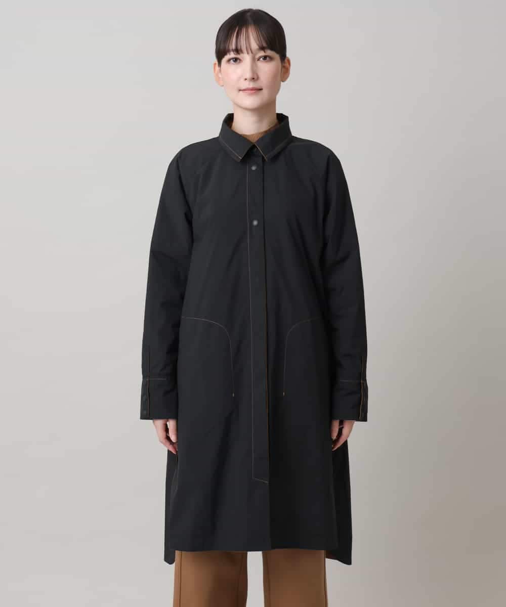RSEAG14590 TRUNK HIROKO KOSHINO(ヒロココシノ) 配色タフタリバーシブルワンピース/洗える ベージュ
