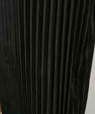 RSECD06490 TRUNK HIROKO KOSHINO(ヒロココシノ) エコスエードアコーディオンプリーツワンピース ブラック