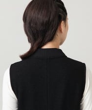 RSECG04590 TRUNK HIROKO KOSHINO(ヒロココシノ) 【先行予約】フラワーモチーフ切り替えデザインワンピース ブラック