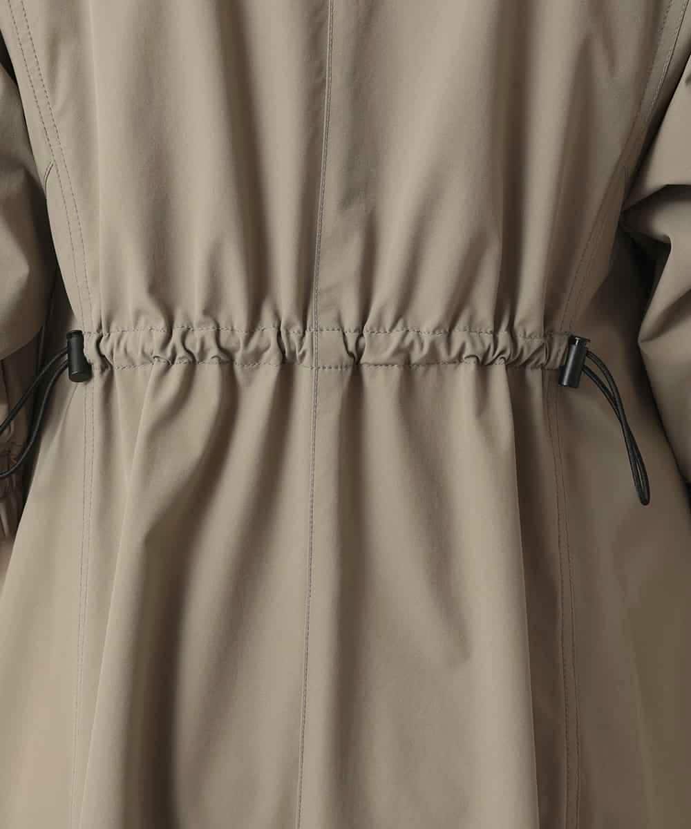 RSEFD11640 TRUNK HIROKO KOSHINO(ヒロココシノ) 【先行予約】配色ラインフロントジップワンピース カーキベージュ