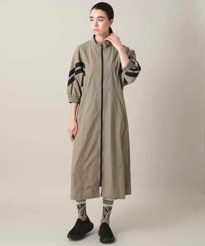 RSEFD11640 TRUNK HIROKO KOSHINO 【先行予約】配色ラインフロントジップワンピース
