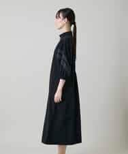 RSEFF11640 TRUNK HIROKO KOSHINO(ヒロココシノ) 【WEB/京王百貨店新宿店限定】配色ラインフロントジップワンピース ブラック