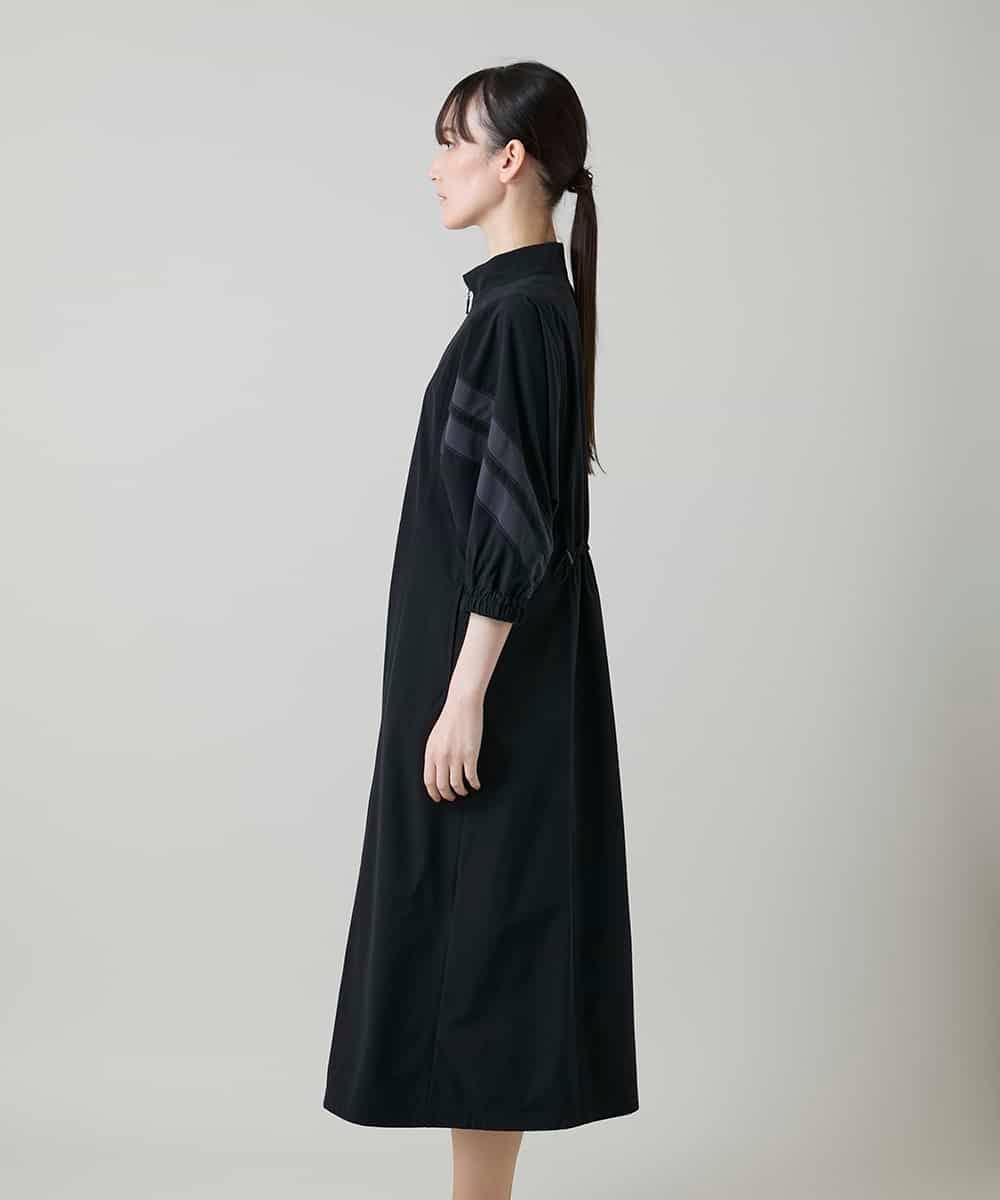 RSEFF11640 TRUNK HIROKO KOSHINO(ヒロココシノ) 【WEB/京王百貨店新宿店限定】配色ラインフロントジップワンピース ブラック