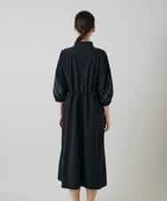 RSEFF11640 TRUNK HIROKO KOSHINO(ヒロココシノ) 【WEB/京王百貨店新宿店限定】配色ラインフロントジップワンピース ブラック