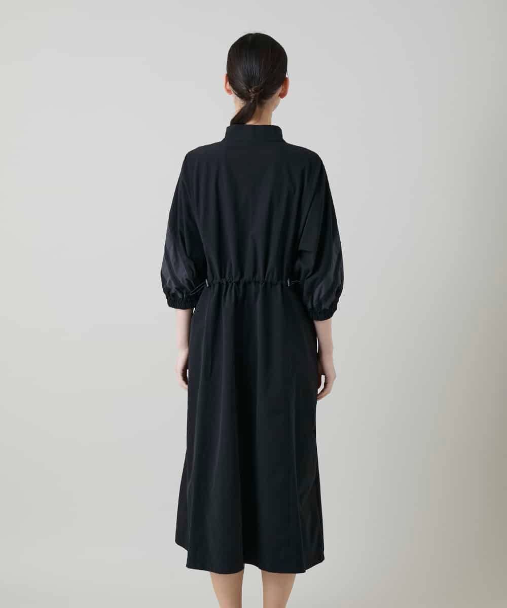 RSEFF11640 TRUNK HIROKO KOSHINO(ヒロココシノ) 【WEB/京王百貨店新宿店限定】配色ラインフロントジップワンピース ブラック