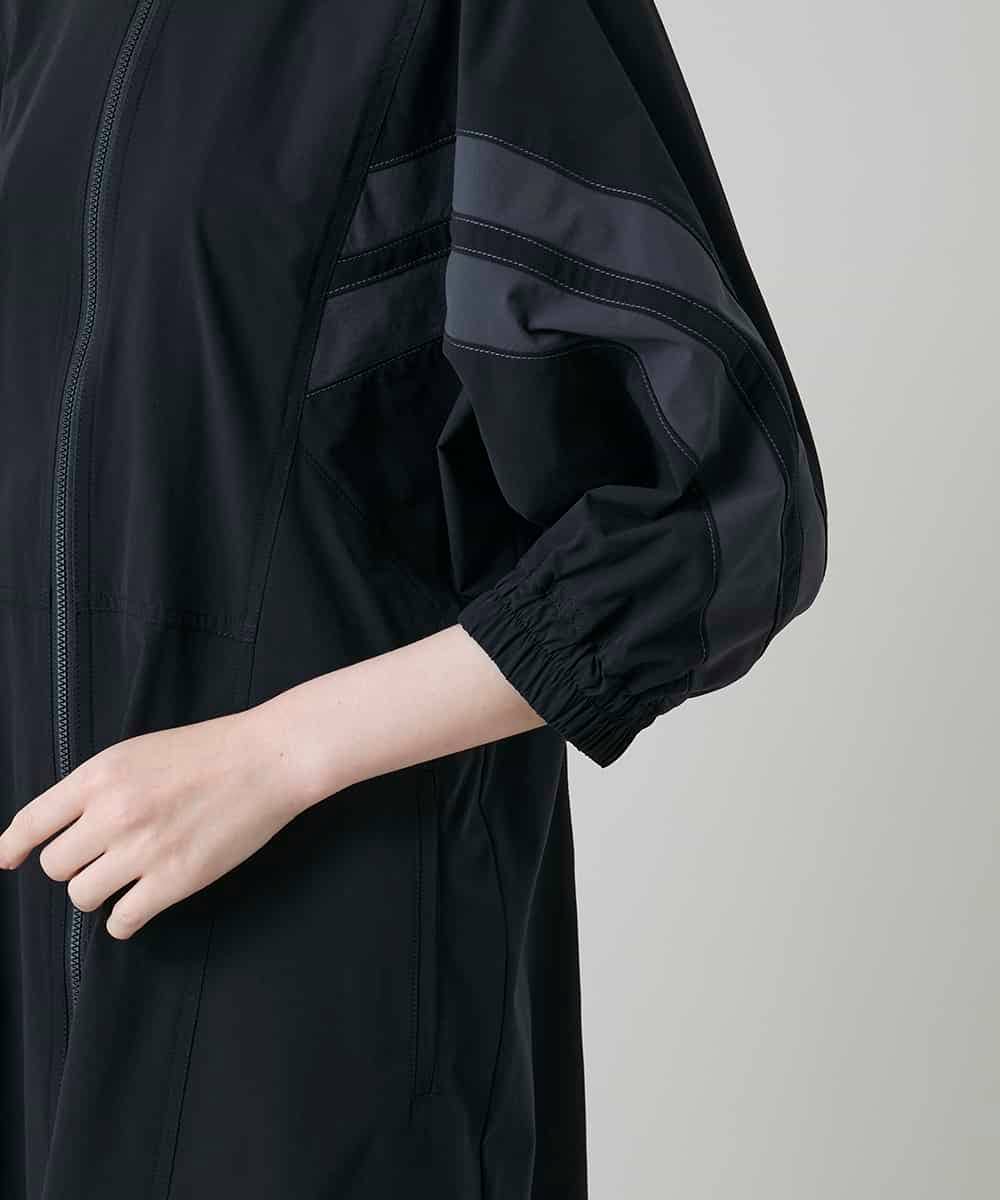 RSEFF11640 TRUNK HIROKO KOSHINO(ヒロココシノ) 【WEB/京王百貨店新宿店限定】配色ラインフロントジップワンピース ブラック