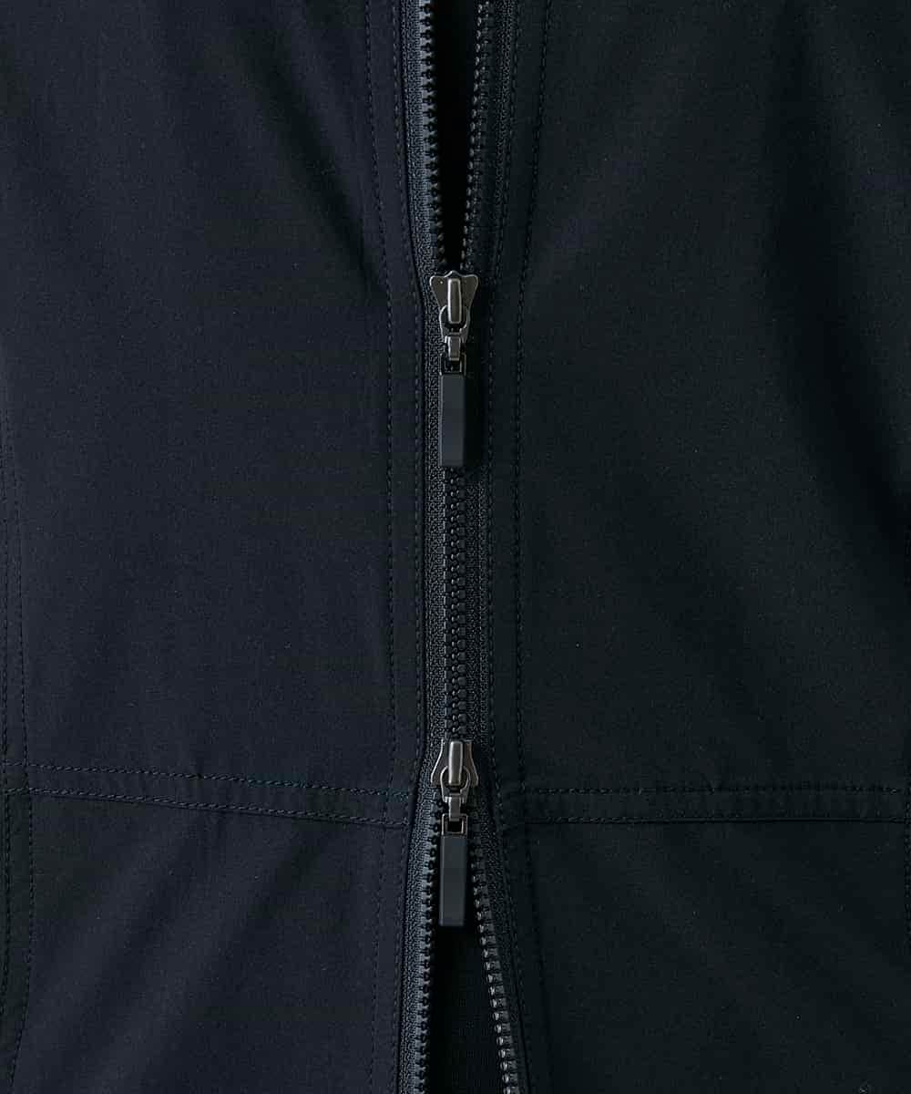 RSEFF11640 TRUNK HIROKO KOSHINO(ヒロココシノ) 【WEB/京王百貨店新宿店限定】配色ラインフロントジップワンピース ブラック