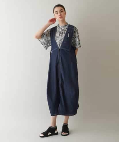 RSEGB02590 TRUNK HIROKO KOSHINO ストレッチデニムジャンパースカート/洗える