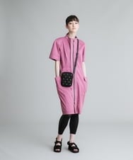 RSEGQ32450 TRUNK HIROKO KOSHINO(ヒロココシノ) 【洗濯機で洗える】配色ステッチワンピース ピンク