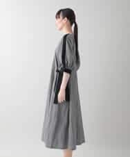 RSEIB13690 TRUNK HIROKO KOSHINO(ヒロココシノ) ギンガムチェックデザインワンピース/洗える ダークグレー